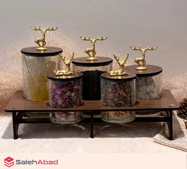 فروش عمده پاسماوری شیشه ترک دار گوزن