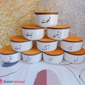 فروش عمده بانکه کوکی سرامیکی درب چوبی