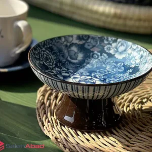 فروش عمده کاسه آجیل خوری چینی پایه دار