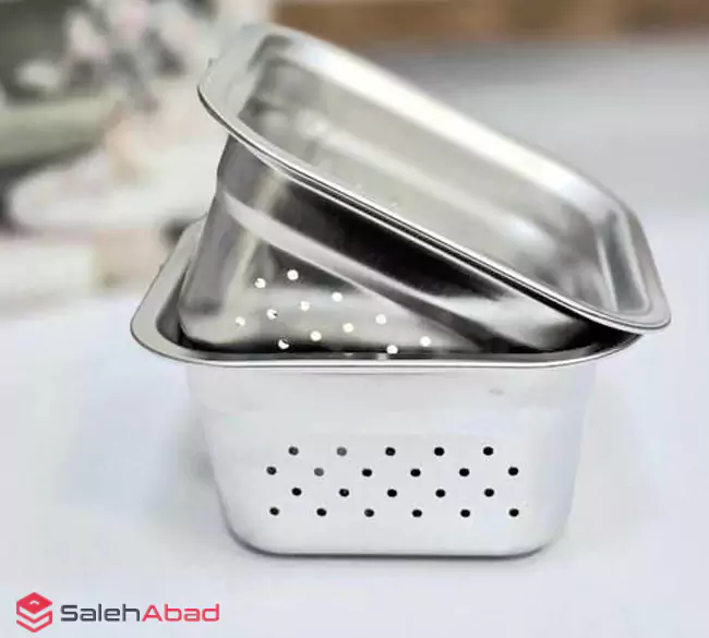 فروش عمده سبد استیل مربع کوچک
