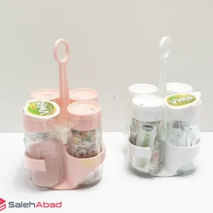 فروش عمده ست جا ادویه پلاستیکی 4 عددی
