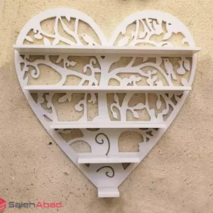 فروش عمده شلف دیواری مدل قلب 5 طبقه