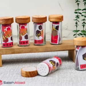 فروش عمدهجا ادویه مک کارتی درب چوبی