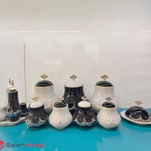 فروش عمده پاسماوری 14 پارچه چینی دو رنگ