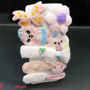 فروش عمده پک گیره مو دخترانه بافتنی و خز