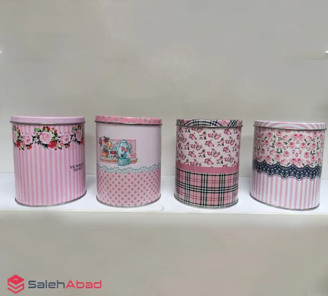 فروش عمده بانکه فلزی فانتزی درب دار