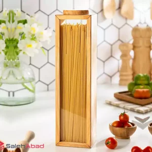 فروش عمده بانکه ماکارونی شیشه ای چوبی