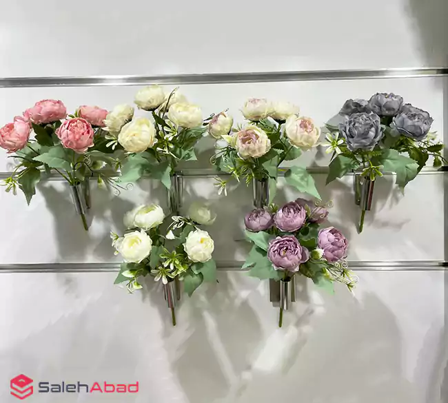 فروش عمده بوته گل پیونی مصنوعی 5 شاخه