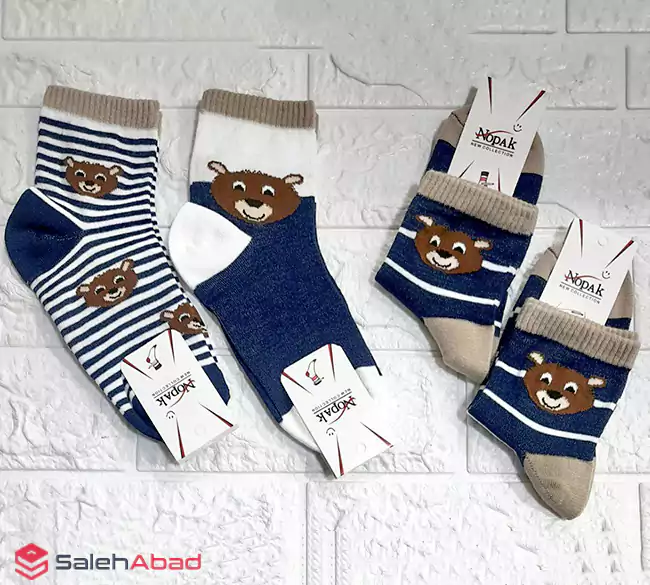 فروش عمده جوراب نیم ساق بچه گانه تدی
