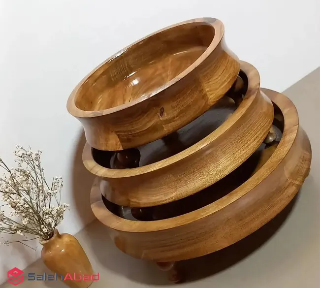 فروش عمده رایزر چوبی گرد سه تکه