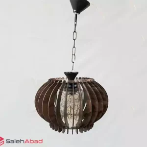 فروش عمده لوستر چوبی گرد مدل کرکره ای