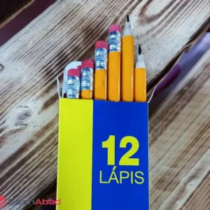 فروش عمده مداد مشکی پاک کن دار 12 تایی