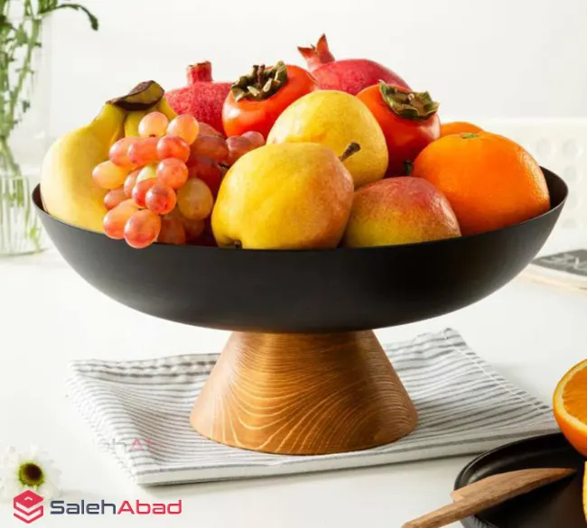 فروش عمده میوه خوری فلزی پایه دار رایکا