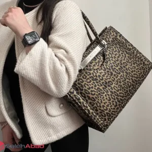 فروش عمده کیف دوشی پلنگی زنانه بزرگ