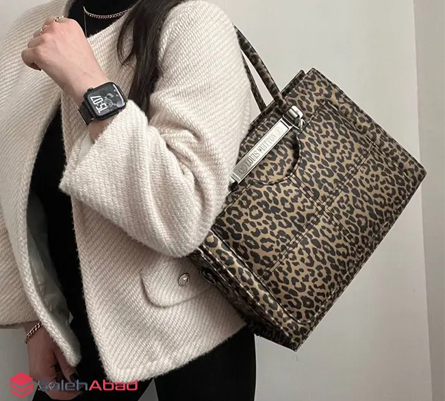 فروش عمده کیف دوشی پلنگی زنانه بزرگ
