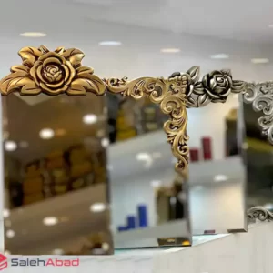 فروش عمده آینه هفت سین طرح گل برجسته