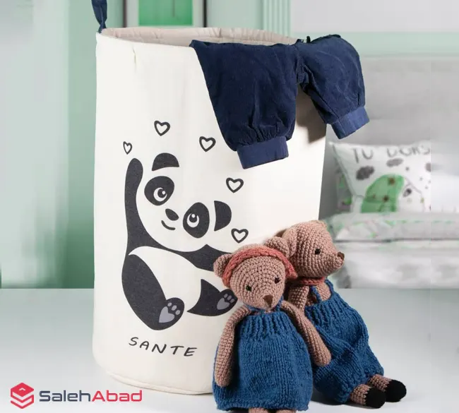 فروش عمده سبد رخت چرک پارچه ای طرح پاندا