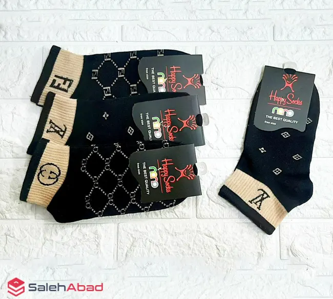 فروش عمده جوراب زنانه ساق کوتاه طرح مارک