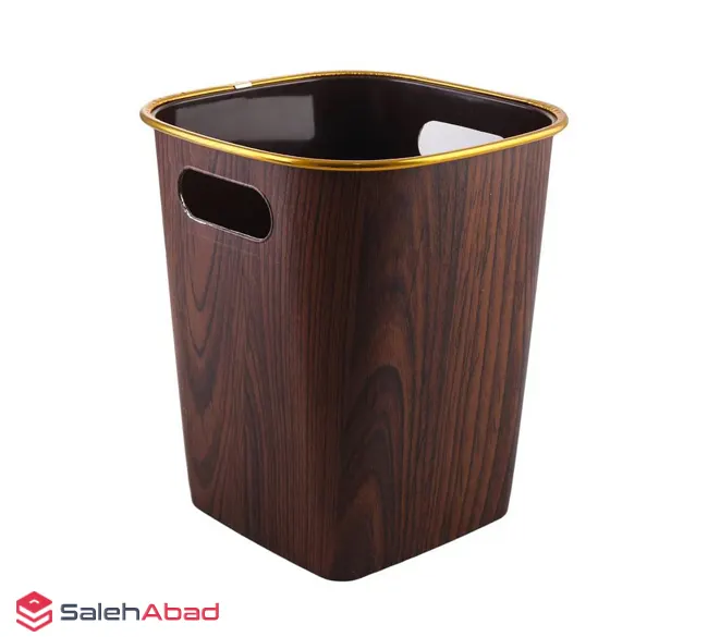 فروش عمده سطل زباله پلاستیکی طرح چوب