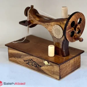فروش عمده صندوقچه چوبی طرح چرخ خیاطی