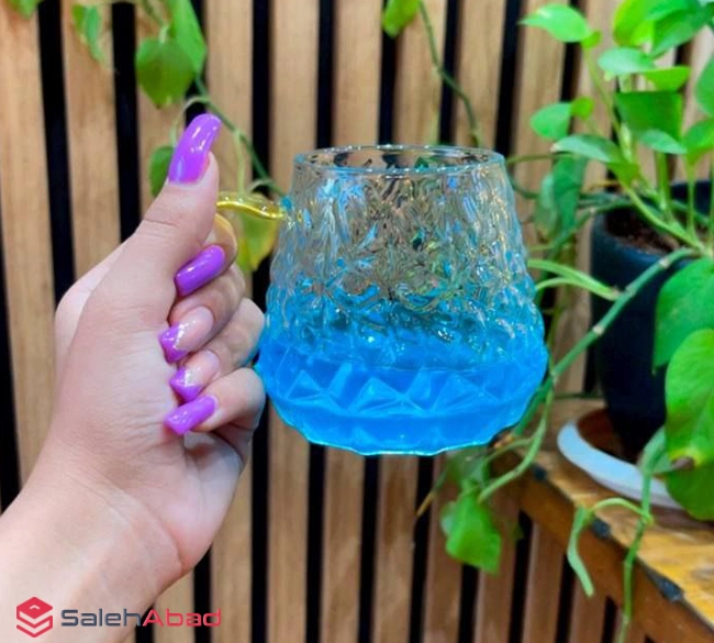 فروش عمده ماگ پیرکس دسته رنگی
