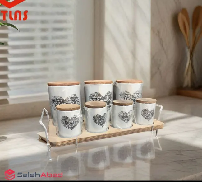 فروش عمده ست پاسماوری استیل درب چوبی