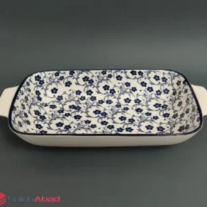 فروش عمده تابه مرغ خوری مستطیلی گلدار