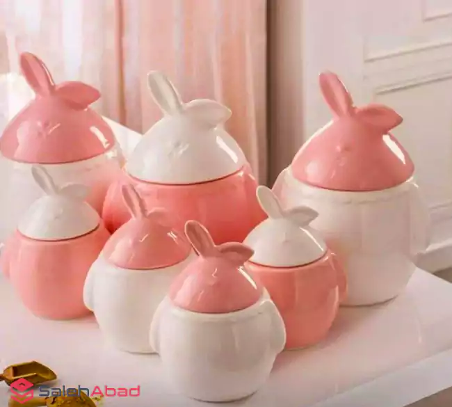 فروش عمده پاسماوری 7 پارچه طرح خرگوش
