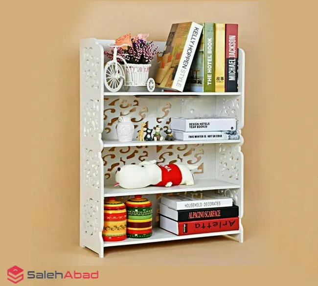 فروش عمده شلف کتابخانه زمینی 4 طبقه PVC