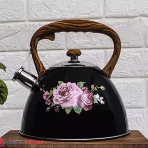 فروش عمده کتری سوتی کف چدن دسته چوبی