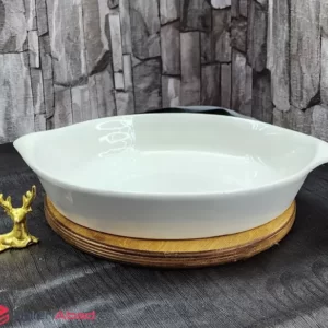 فروش عمده تابه بیضی چینی سفید دالتون
