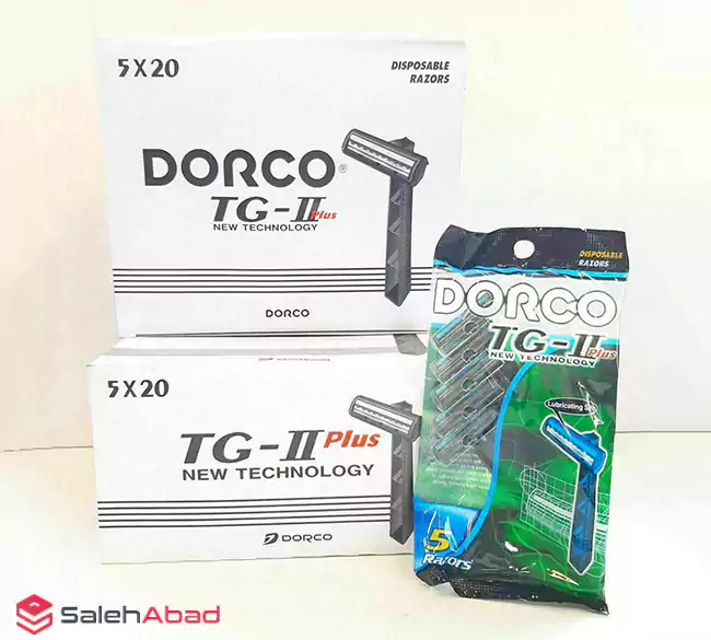فروش عمده خودتراش دو لبه صابون دار DORCO