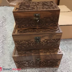 فروش عمده صندوقچه چوبی سنتی مشبک