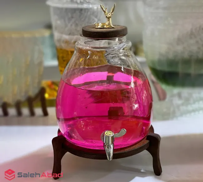 فروش عمده کلمن شیشه ای خمره ای طرح گوزن