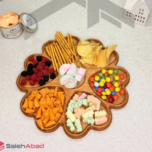 فروش عمده اردو خوری چوبی طرح قلب 6 خانه