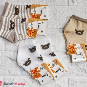 فروش عمده جوراب مچی بچه گانه طرح خرس