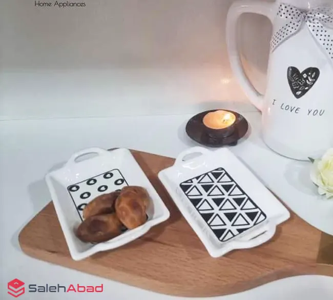 فروش عمده ظرف خرما خوری سرامیک مستطیل