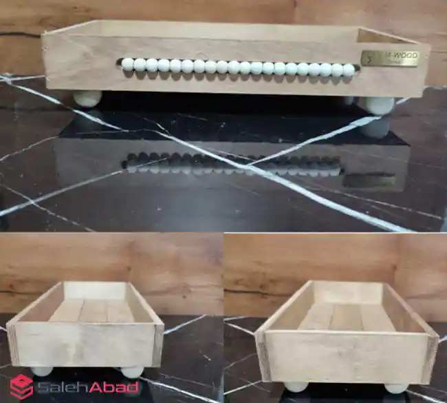 فروش عمده رایزر مستطیل چوبی مهره دار