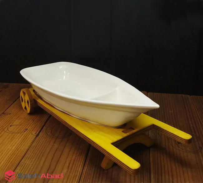 فروش عمده ظرف سالاد پایه چوبی
