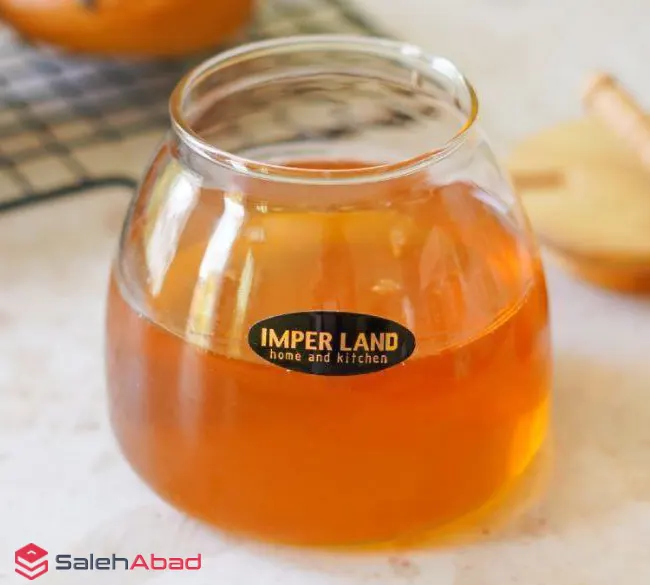 فروش عمده عسل خوری شیشه ای قاشق چوبی