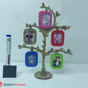 فروش عمده قاب عکس طرح درخت 5 شاخه چوبی