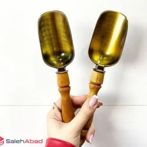 فروش عمده قاشق سرتاس آجیل دسته چوبی
