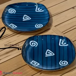 فروش عمده پیش دستی سرامیکی گرد طرح دار