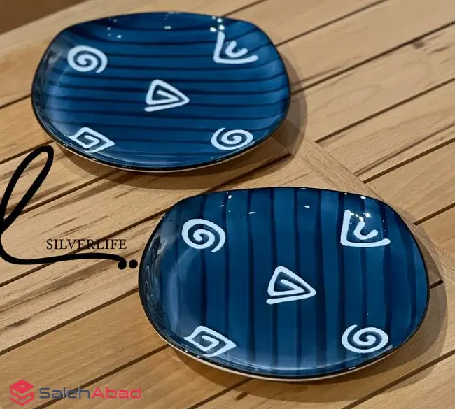 فروش عمده پیش دستی سرامیکی گرد طرح دار