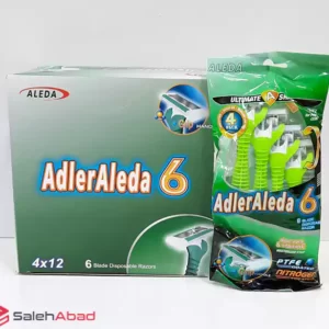 فروش عمده خود تراش شش تیغ آلدا 4 عددی