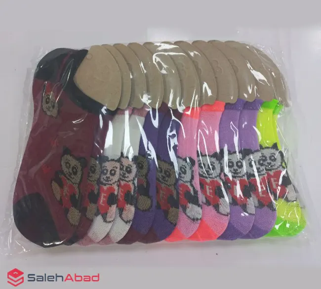 فروش عمده جوراب مچی رنگی طرح پاندا
