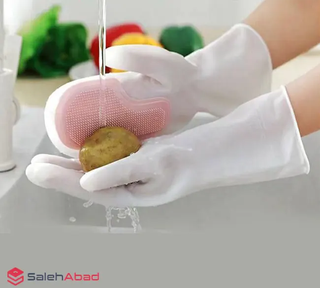 فروش عمده دستکش ظرفشویی اسکاچ دار