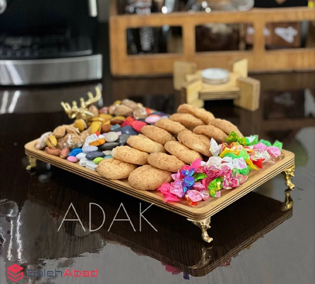 فروش عمده سینی سرو چوبی مستطیل مدل گوزن