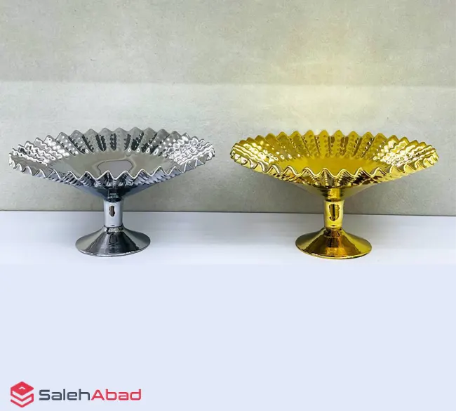 فروش عمده شیرینی خوری شیشه ای پایه دار