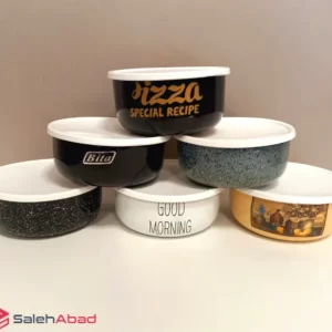 فروش عمده ظرف فریزری لعابی طرح دار